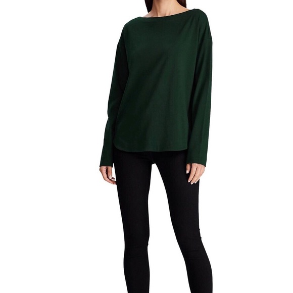 Ralph Lauren Button Trimmed Boatneck Shirt - Picture 2 of 3